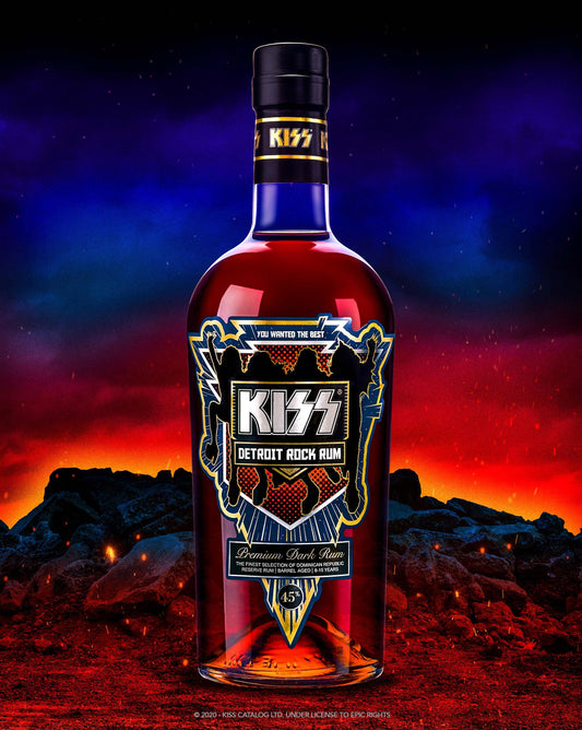 Kiss Detroit Rock Rum 45% 700ml - Icon Beverages