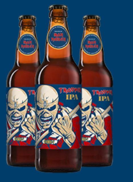 Iron Maiden's Trooper IPA Beer 4.3% ABV (8 x 500ml) - Icon Beverages
