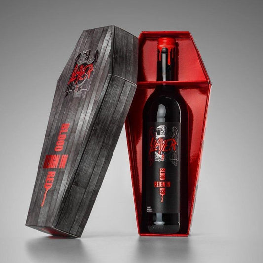 Slayer Reign In Blood Cabernet Sauvignon Coffin Gift Pack - Icon Beverages